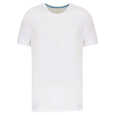 PROACT PA4012 férfi környakas rövid ujjú sportpóló Proact, White-M férfi póló