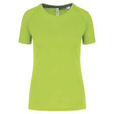 PROACT PA4013 rövid ujjú környakas Női sportpóló Proact, Lime-L női póló