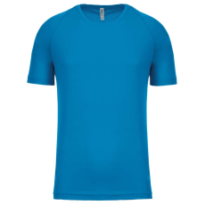 PROACT PA438 férfi környakas raglános rövid ujjú sportpóló Proact, Aqua Blue-S