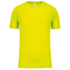 PROACT PA438 férfi környakas raglános rövid ujjú sportpóló Proact, Fluorescent Yellow-XS