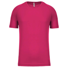 PROACT PA438 férfi környakas raglános rövid ujjú sportpóló Proact, Fuchsia-S férfi póló
