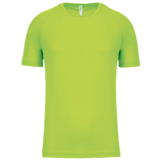 PROACT PA438 férfi környakas raglános rövid ujjú sportpóló Proact, Lime-2XL