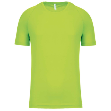 PROACT PA438 férfi környakas raglános rövid ujjú sportpóló Proact, Lime-3XL férfi póló