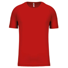 PROACT PA438 férfi környakas raglános rövid ujjú sportpóló Proact, Red-2XL férfi póló