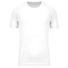 PROACT PA438 férfi környakas raglános rövid ujjú sportpóló Proact, White-XS férfi póló