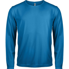 PROACT PA443 férfi hosszú ujjú kereknyakú sportpóló Proact, Aqua Blue-XL férfi póló