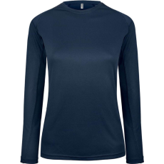 PROACT PA444 Női hosszú ujjú kereknyakú sportpóló Proact, Sporty Navy-S