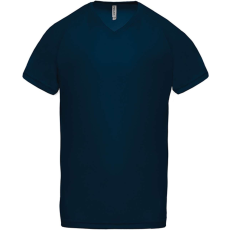 PROACT PA476 V-nyakú férfi rövid ujjú sportpóló Proact, Sporty Navy-3XL