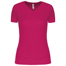 PROACT PA477 LADIES’ V-NECK SHORT SLEEVE SPORTS T-SHIRT L