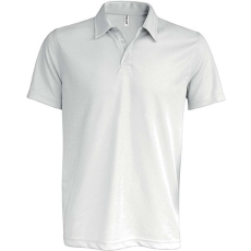 PROACT PA482 férfi rövid ujjú galléros sprtpóló Proact, White-M