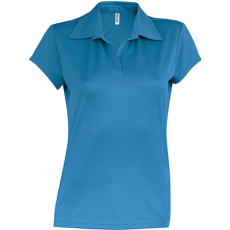 PROACT PA483 rövid ujjú Női galléros sprtpóló Proact, Aqua Blue-S