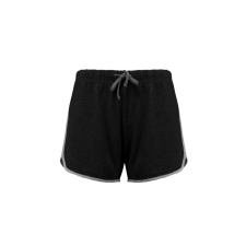PROACT pamut Női sport rövidnadrág PA1021, Black/Grey Heather-2XL női rövidnadrág