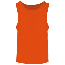 PROACT ujjatlan hálós gyerek megkülönböztető sportpóló PA047, Spicy Orange-6/10 gyerek póló