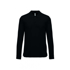 PROACT Uniszex póló Proact PA495 Adult Cool plus Long-Sleeved polo Shirt -2XL, Black férfi póló