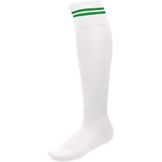 PROACT Uniszex zokni Proact PA015 Striped Sports Socks -27/30, White/Sporty Kelly Green