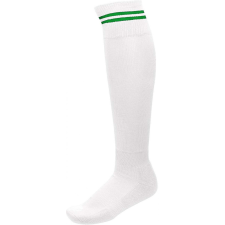 PROACT Uniszex zokni Proact PA015 Striped Sports Socks -31/34, White/Sporty Kelly Green női zokni
