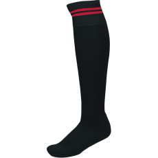 PROACT Uniszex zokni Proact PA015 Striped Sports Socks -47/50, Black/Sporty Red