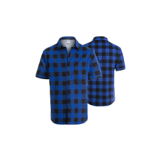 Procera Flanel ing, rövid ujjú, kék, s-es méret