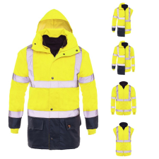 Procera Prolumo 5in1 bélelt kabát sárga HV méret XXXL munkaruha