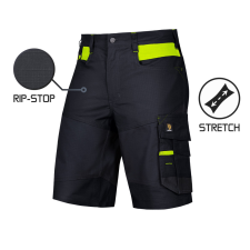 Procera Rövidnadrág Bari Spandex fekete méret 46 munkaruha