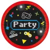 Procos Gamer party mintás papírtányér 8db-os szett 23cm
