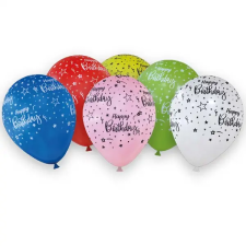 Procos Happy Birthday feliratos lufik – 6 darabos szett party kellék