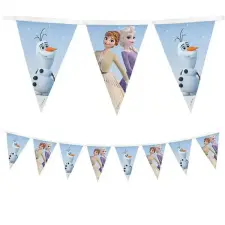 Procos Jégvarázs 2 mintás újrahasznosítható party zászlófüzér 230cm party kellék
