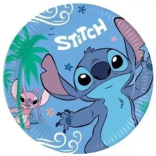 Procos Lilo&Stitch: Stitch és Angel mintás papírtányér, 23 cm - 8 db-os party kellék