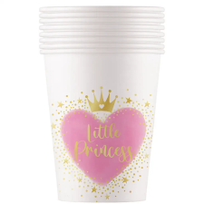 Procos Little Princess papírpohár 8db-os szett 200ml kreatív és készségfejlesztő