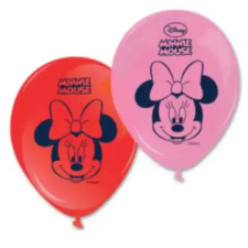 Procos Minnie Egeres party színes lufik 8db-os szett party kellék