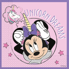 Procos Szalvéta Minnie Unicorn Dreams 33x33cm 20db party kellék