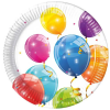 Procos Színes lufik papírtányér 8db-os szett 23cm