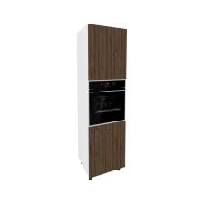 PRODA Benita Magas konyhaszekrény Bronz Tölgy-Fehér 60x57x210 cm bútor