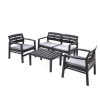 PRODA Bettina 4 személyes kerti bútorszett Antracit