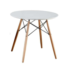 PRODA Étkezőasztal, fehér/bükk, GAMIN II NEW 80cm bútor