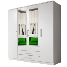 PRODA Szantal 20 4 ajtós Gardróbszekrény fehér bútor