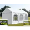  Professional deluxe 3x6m-2,6m oldalmagasság, 550g/m2 rendezvénysátor extra vastag acélszerkezettel