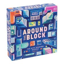 Professor Puzzle Around the Block társasjáték, angol nyelvű társasjáték