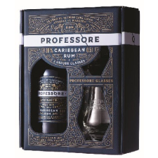  Professorado Caribbean Rum 38% pdd. + 2 pohár rum