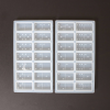 Professzionális szilikon öntőforma, átlátszó, domino 20,5 x 11,2 x 1,3cm