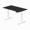 Profi elektromosan állítható magasságú íróasztal 120x80cm fekete | Dupla motor - Memória - USB - Nagy teherbírás | LVN System Control Pro