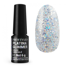 Profinails gel lac Platina Glimmer LED/UV lakkzselé 6gr P-13 lakk zselé