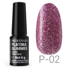 Profinails Platina Glimmer LED/UV lakkzselé P-02 lakk zselé