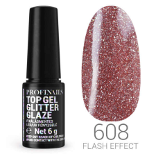 Profinails Profinails Glitter Glaze Flash Effekt fixálásmentes LED/UV fényzselé 6g No. 608 fényzselé
