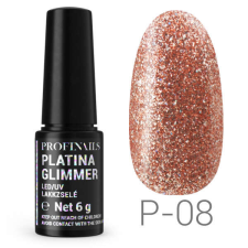 Profinails Profinails Platina Glimmer LED/UV lakkzselé P-08 műköröm zselé