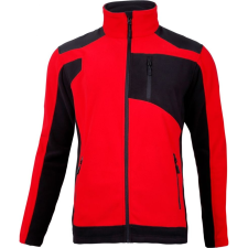 PROFIX Fleece Pulóver Piros/Fekete Megerősítésekkel, XXXL, Lahti (L4011506) munkaruha