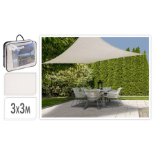 Progarden krémszínű négyszögletes árnyékolószövet 3 x 3 m (446749) kerti bútor