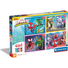 Progreszív puzzle Pókember és csodálatos barátai 4 az 1-ben puzzle, kirakós