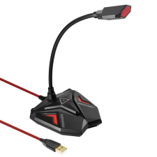 Promate Streamer High Definition USB Gaming mikrofon piros (MICSTREAMERMR) (MICSTREAMERMR) mikrofon