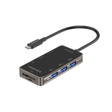 Promate USB-C 8in1 HUB (PRIMEHUB-MINI) (PRIMEHUB-MINI) hub és switch